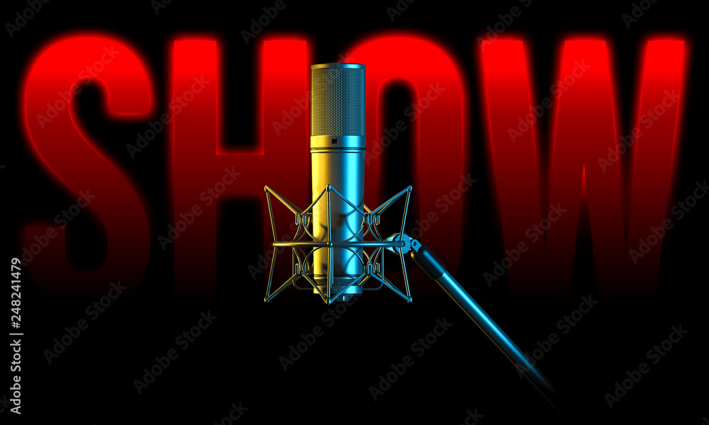 Show microphone 3d render
