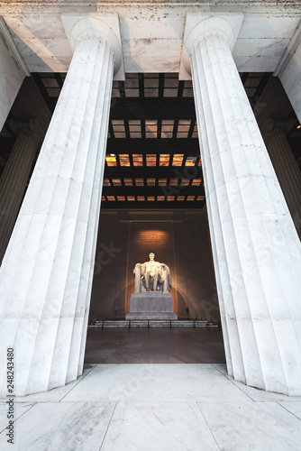 The Lincoln memorial in Washington DC early morning