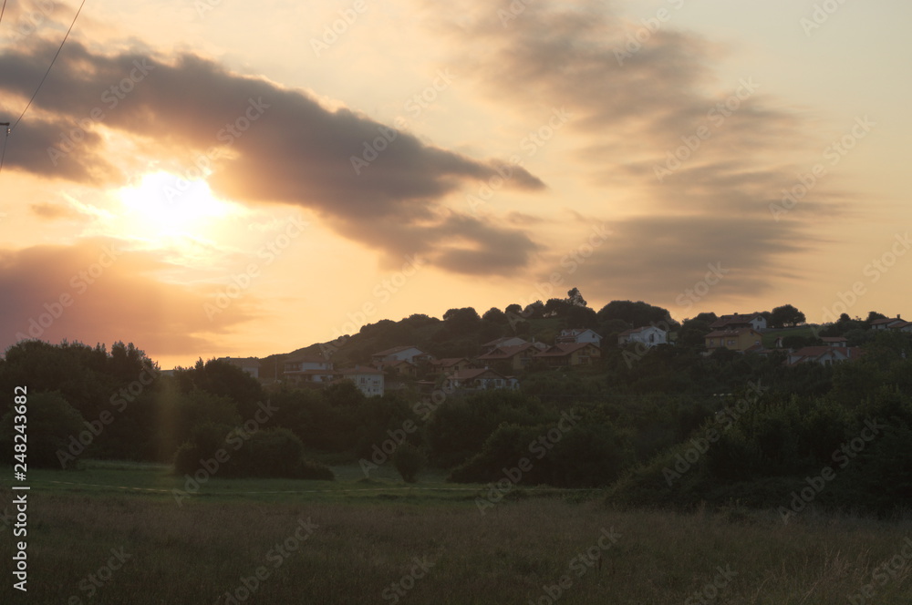 Sunset at Casasola, Cantabria