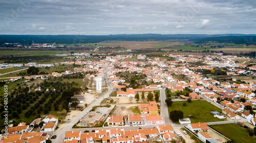 Aerial view photo Couco in Coruche Portugal