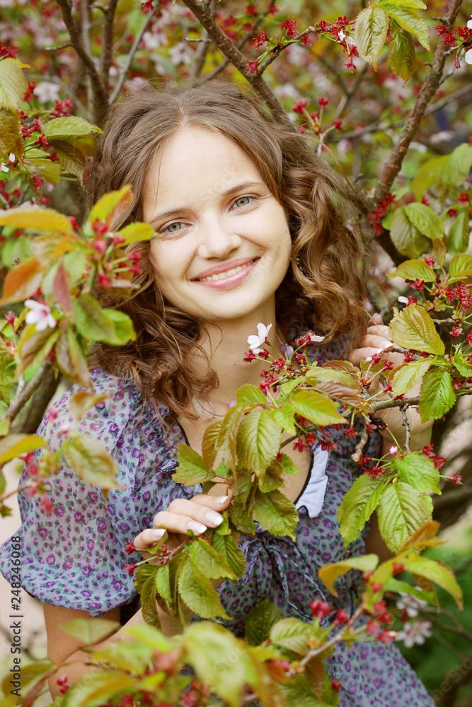 Fototapeta premium Woman outdoor close up