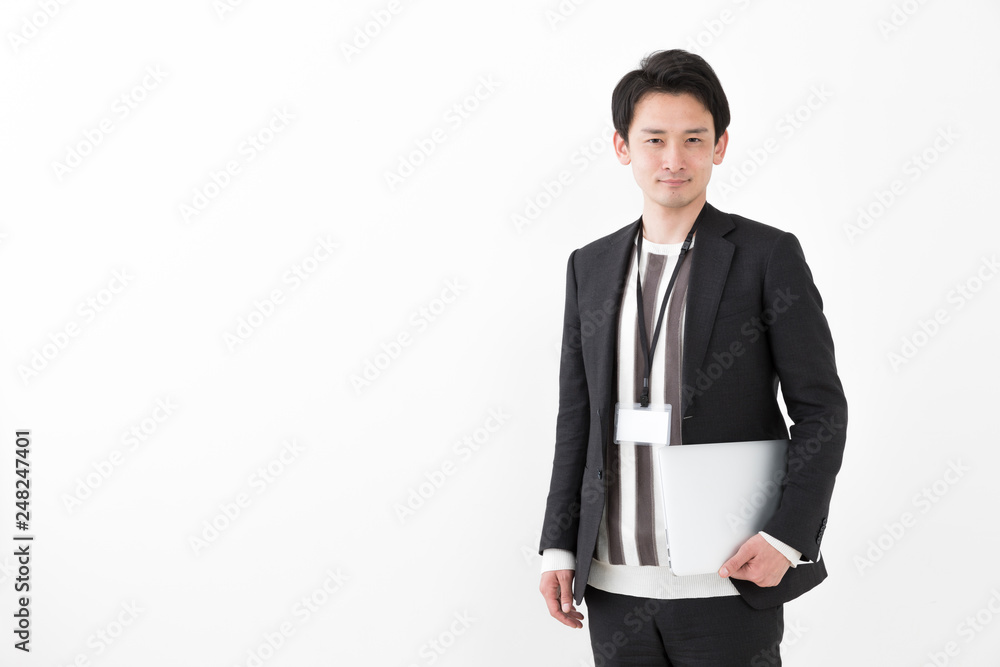 portrait of young asian man wearing suit isolated on white background portrait of young asian man wearing suit isolated on white background