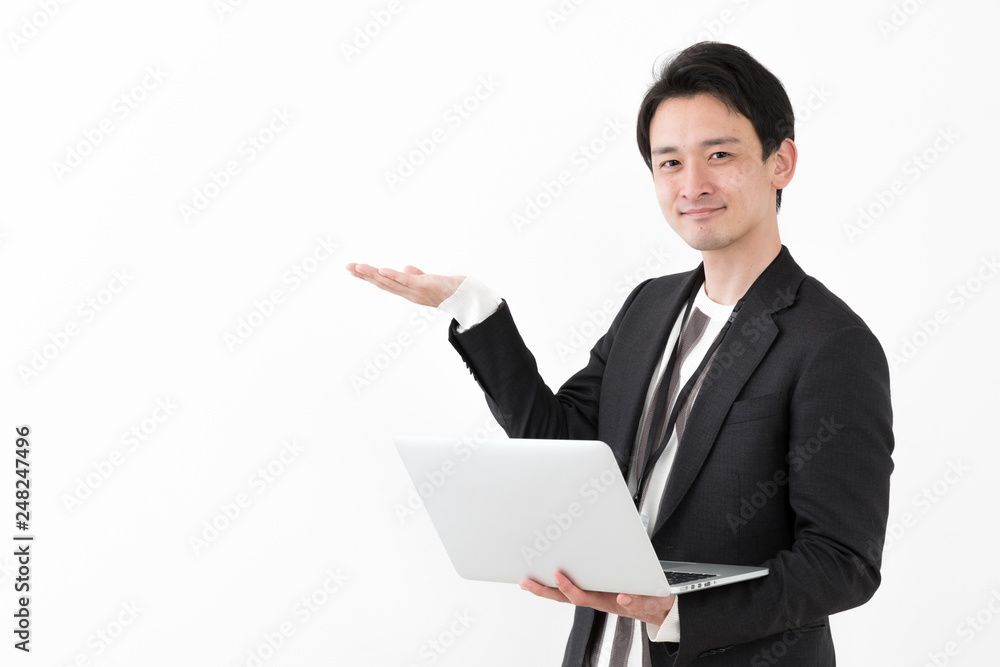 portrait of young asian man wearing suit isolated on white background portrait of young asian man wearing suit isolated on white background