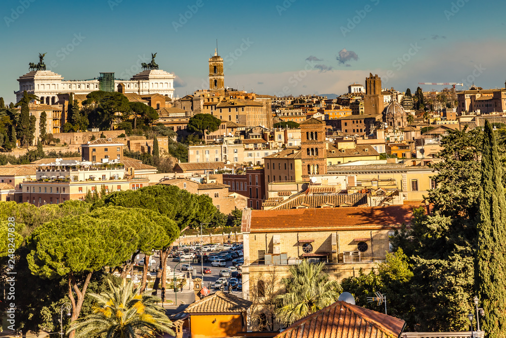 stunning cityscape of Rome
