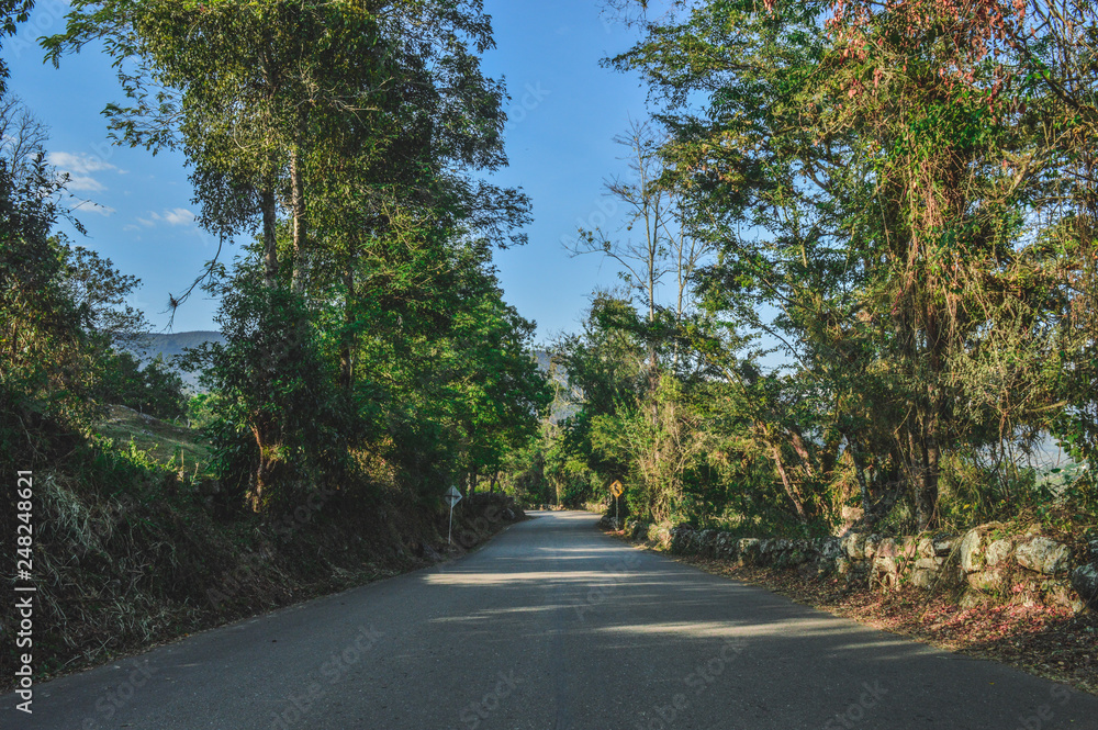 Naklejka premium highway in the mountains
