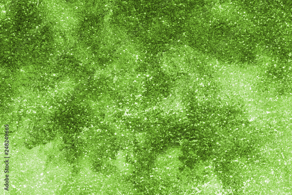 Watercolor green texture with abstract washes and brush strokes on the white paper background. Digital paper background. Watercolor green texture with abstract washes and brush strokes on the white paper background. Digital paper background.