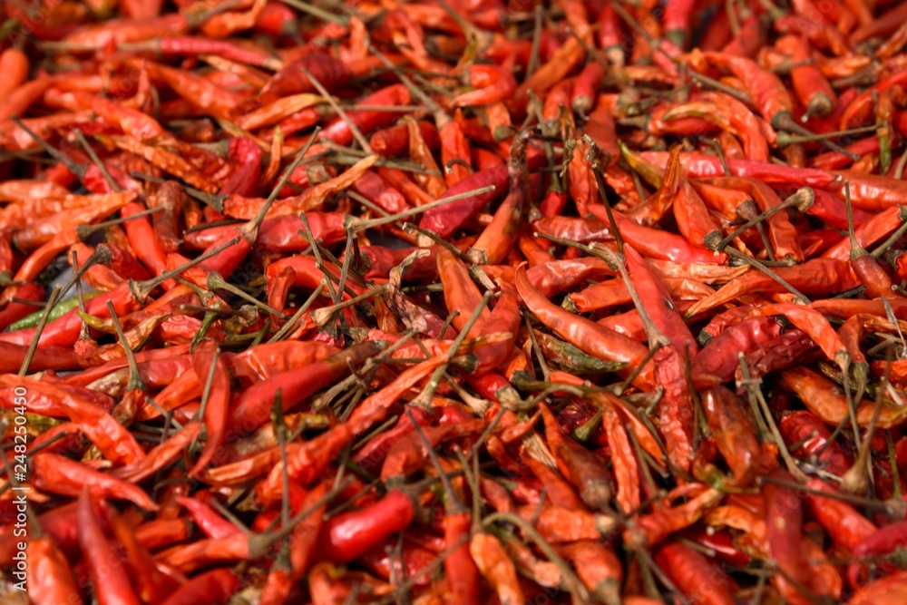 Fototapeta premium red chili texture and background