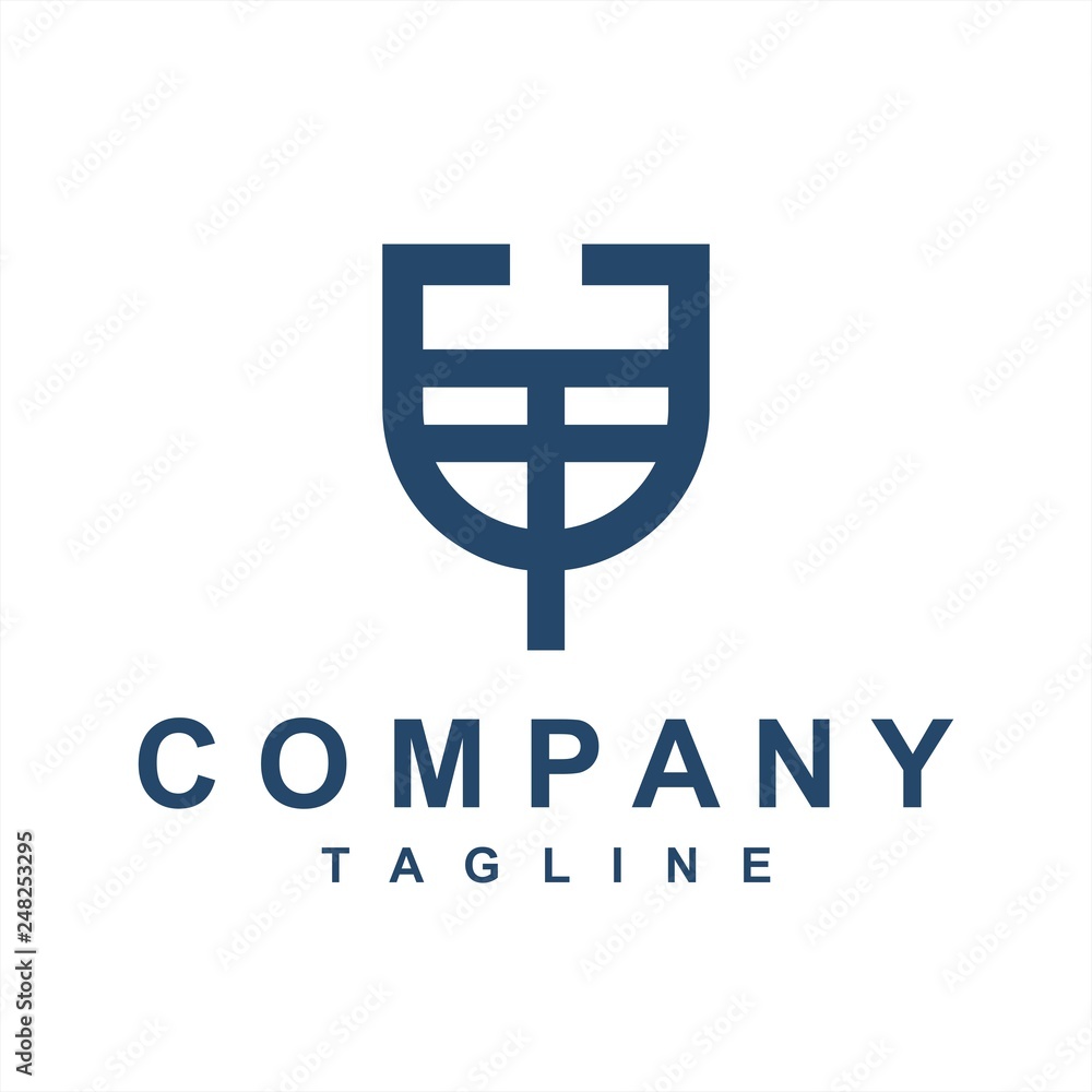 TU, UT, ITU initials company logo TU, UT, ITU initials company logo