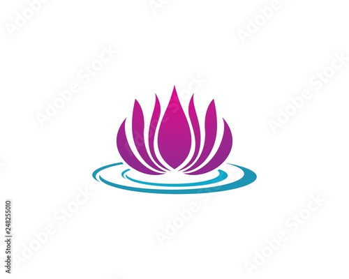 Beauty flower logo illustration