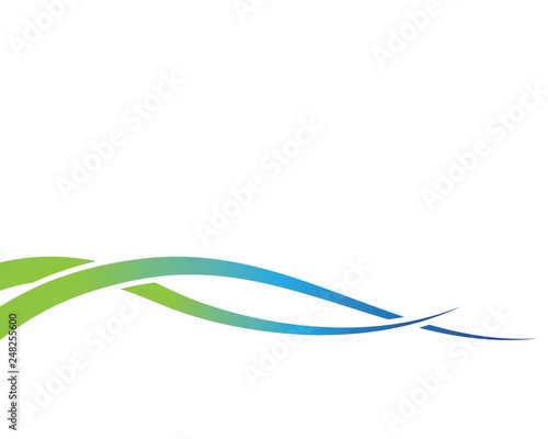 Water wave logo illustration photo