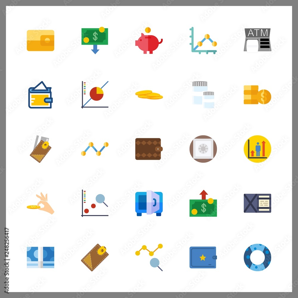 25 currency icon. Vector illustration currency set. bank for analysis and money icons icons for currency works 25 currency icon. Vector illustration currency set. bank for analysis and money icons icons for currency works