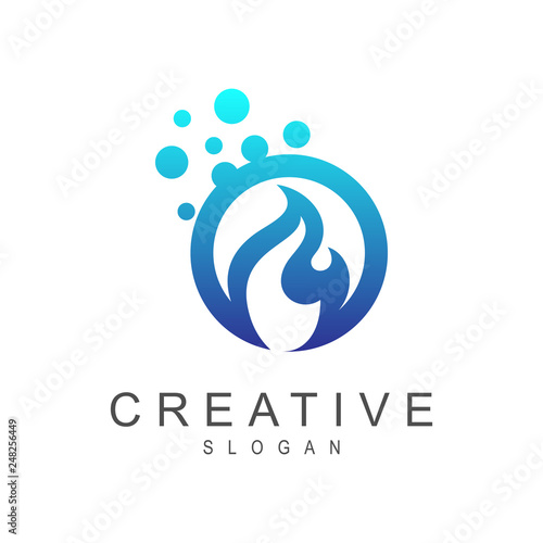 bubble fire logo