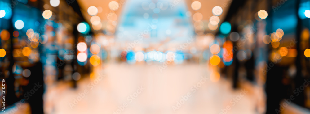 Blurred image of interior in shopping mall. Blurred image of interior in shopping mall.