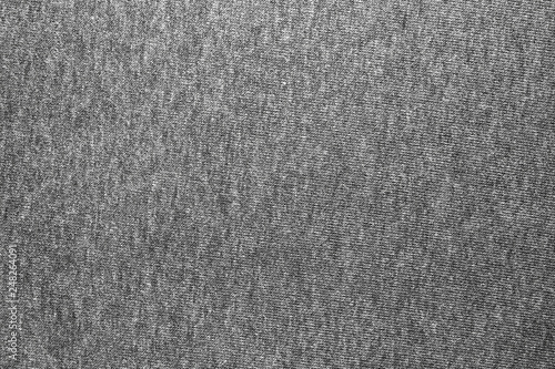 The texture of the knitted gray fabric for the background 
