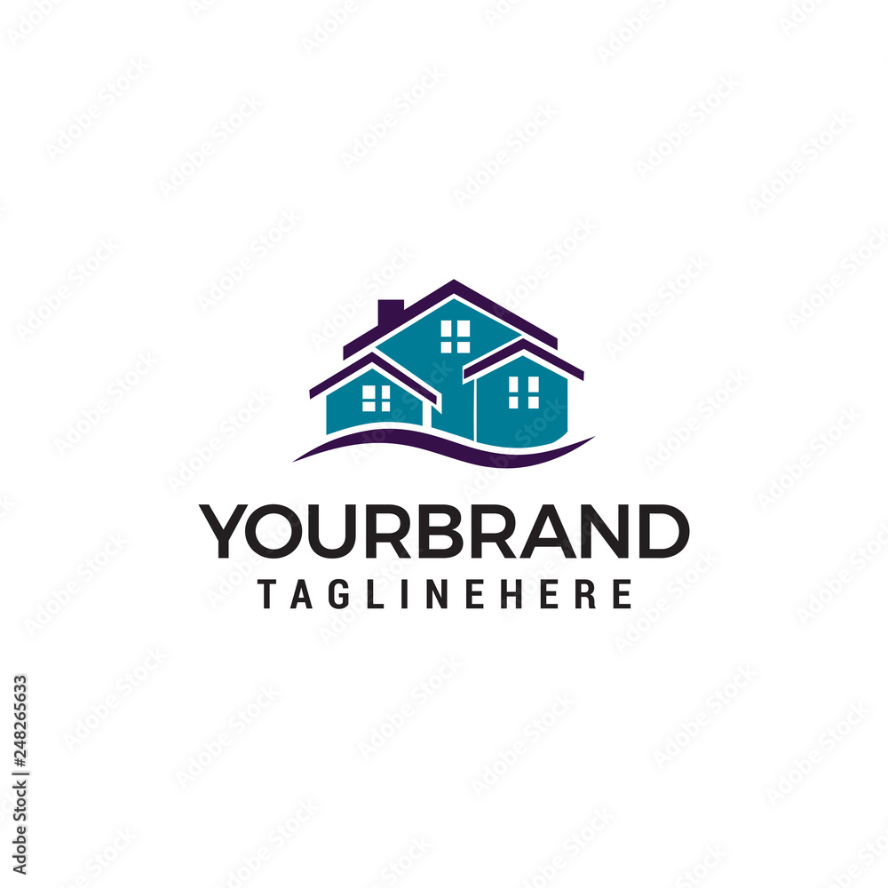 Creative Real Estate Logo Design. House Logo Design