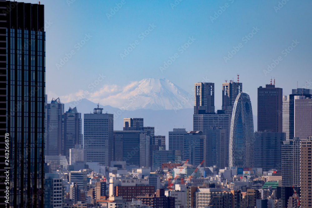 Obraz premium 都市風景 新宿方面