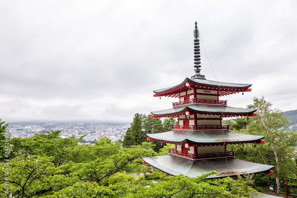 The Chureito Pagoda is possibly one of the most photographed pagoda in Japan