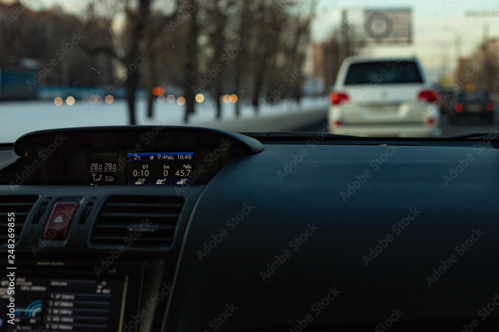 Car front panel