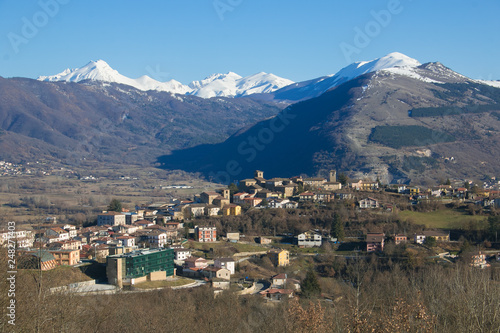 Veduta panoramica di Montereale in Abruzzo photo