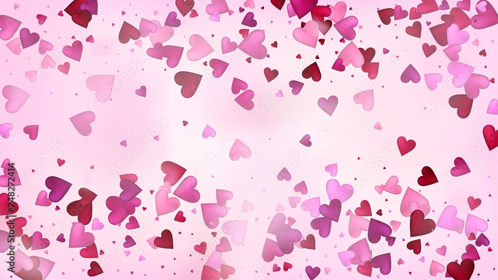 Red, Pink Hearts Vector Confetti. Valentines Day Romantic Pattern. Beautiful Pink Scatter Valentines Day Decoration with Falling Down Hearts Confetti. Luxury Gift, Birthday Card, Poster Background Red, Pink Hearts Vector Confetti. Valentines Day Romantic Pattern. Beautiful Pink Scatter Valentines Day Decoration with Falling Down Hearts Confetti. Luxury Gift, Birthday Card, Poster Background