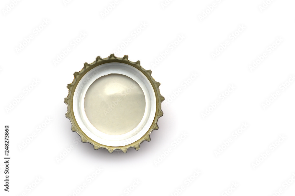 close up of a bottle cap isolated on white close up of a bottle cap isolated on white