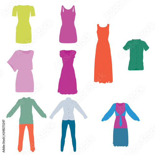 Collection of women clothing