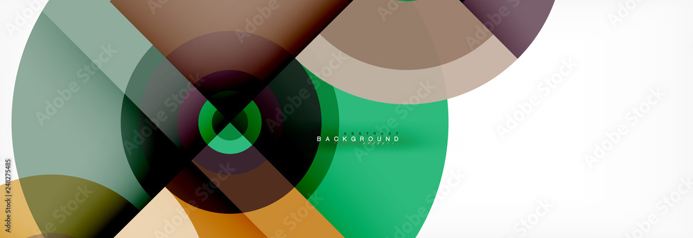 Round circles and triangles abstract background Round circles and triangles abstract background