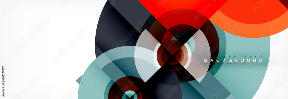 Geometric circle abstract background, creative geometric wallpaper. Geometric circle abstract background, creative geometric wallpaper.