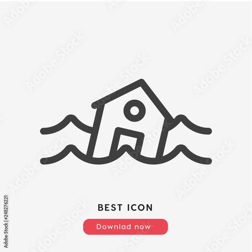flood icon vector