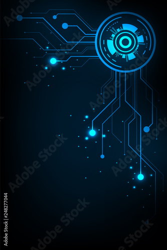 Vector background technology in the concept of circuit.