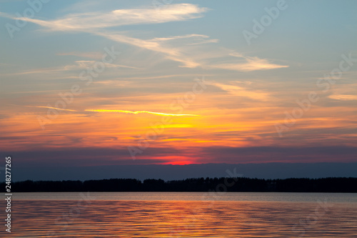 Sunset on the lake © Alexey Kartsev