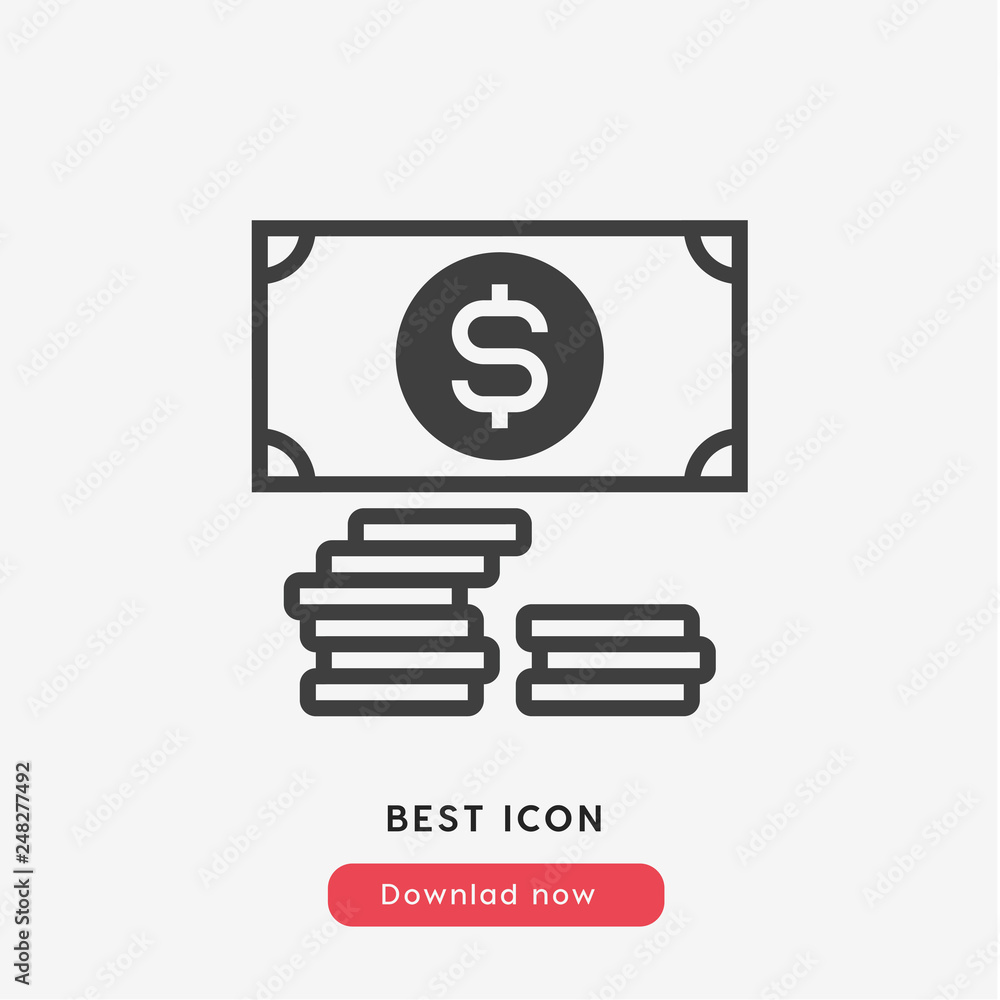 money chart icon vector money chart icon vector