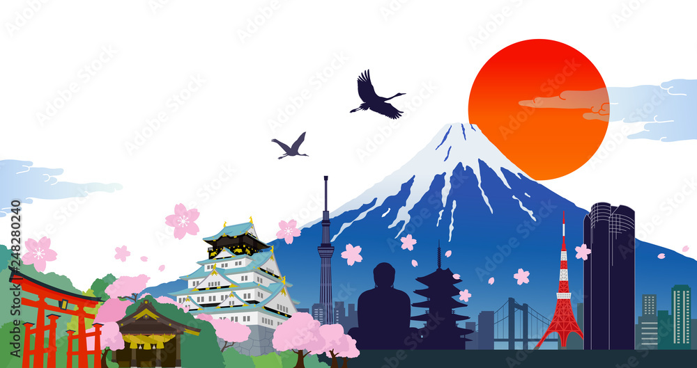 Fototapeta Symbol of Japan - the season of cherry blossoms -