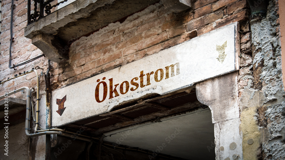 Schild 383 - Ökostrom