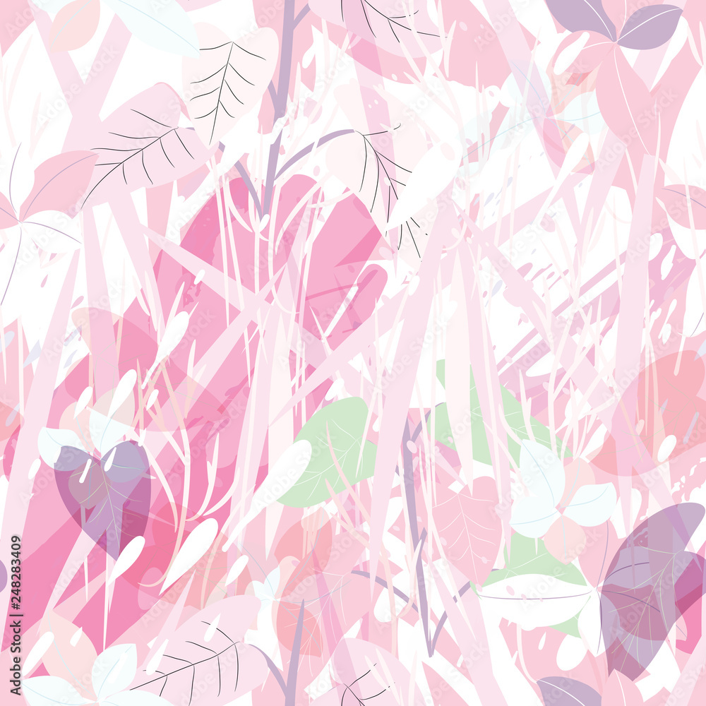 Military camouflage texture with trees, branches, grass and watercolor stains. Vector illustration. Camouflage military background in modern style. Military camouflage texture with trees, branches, grass and watercolor stains. Vector illustration. Camouflage military background in modern style.