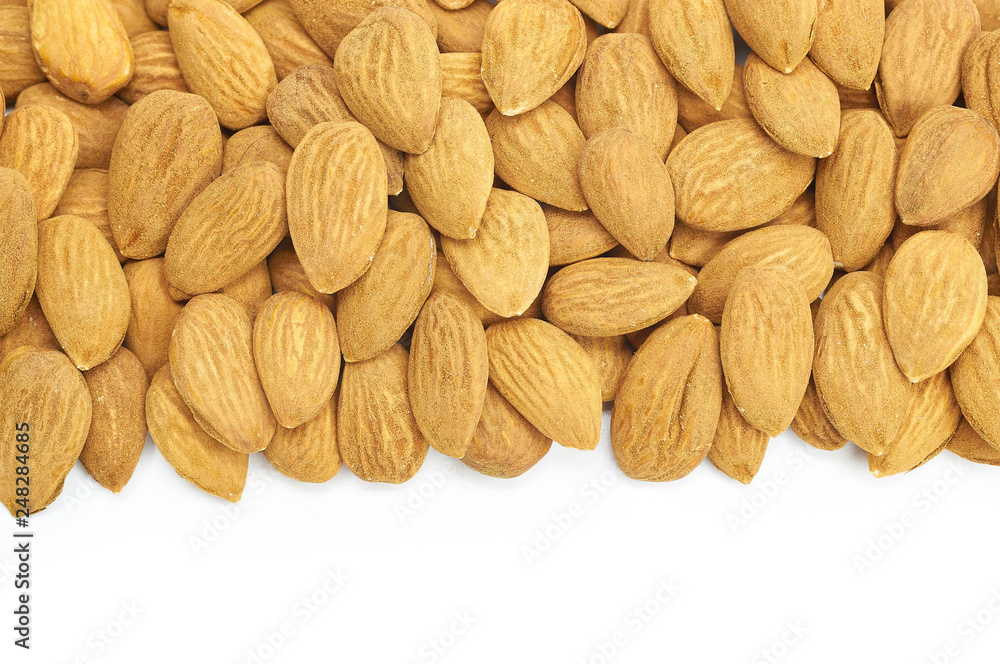 Fototapeta premium natural nuts almond without shell