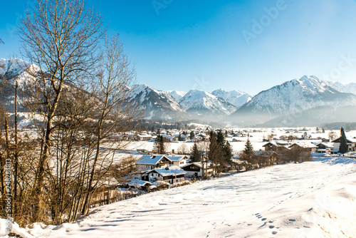Winter in Oberstdorf mit Schnee