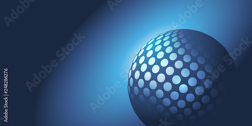 Abstract Dark Spotted Globe Design Vector Layout 