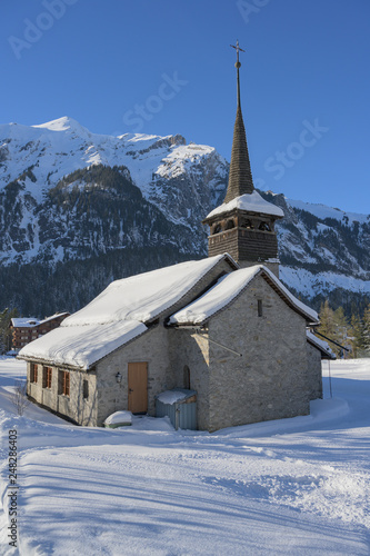 Katholische Kirche von Kandersteg, Berneroberland, Schweiz