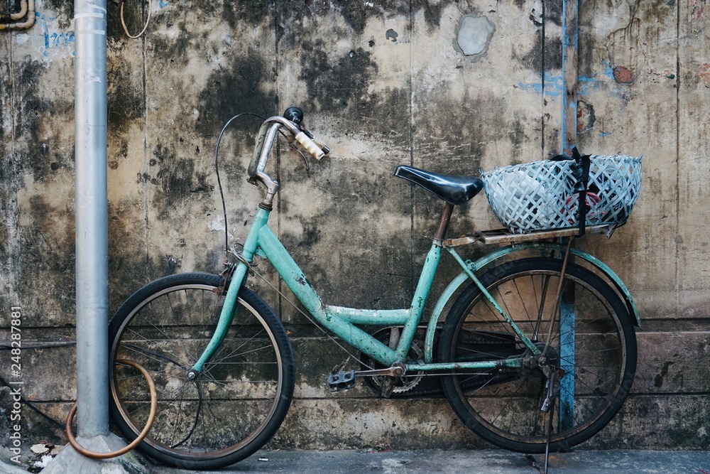 Abandoned bicycle in bangkok thailand Abandoned bicycle in bangkok thailand