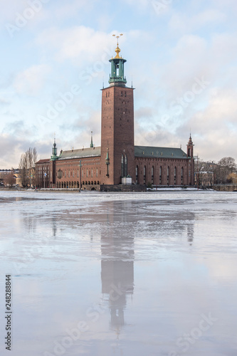 Photography Stockholms city halls Tre kronor a winter day