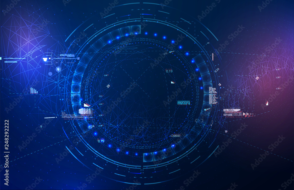 Vector Technology Design Of Titles Bar For Video Production Tech vector-technology-design-of-titles-bar-for-video-production-tech