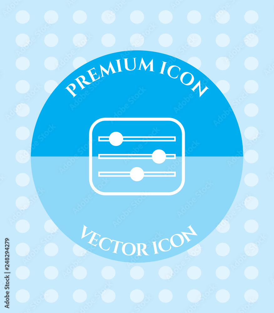 Volume Balance Icon for Web, Applications, Software & Graphic Designs. Volume Balance Icon for Web, Applications, Software & Graphic Designs.