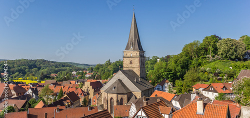 Wallpaper Mural Panorama of the skyline of historic city Warburg, Germany Torontodigital.ca