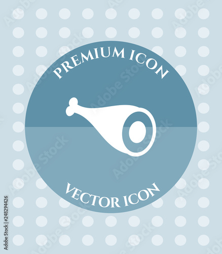 Meat Icon for Web, Applications, Software & Graphic Designs.