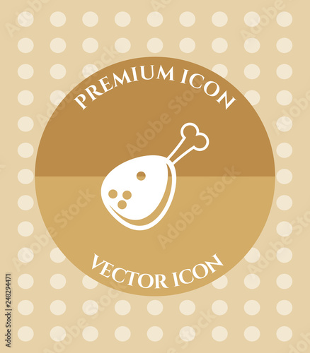 Meat Icon for Web, Applications, Software & Graphic Designs.
