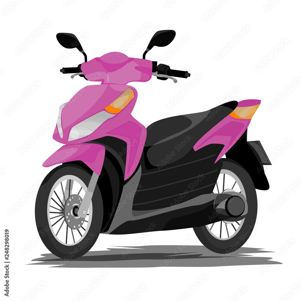 Obraz premium pink motorcycle vector design