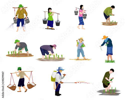 agriculturist shape vector design