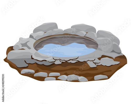nature pool vector design