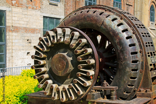 Giant asynchronous motor in a factory